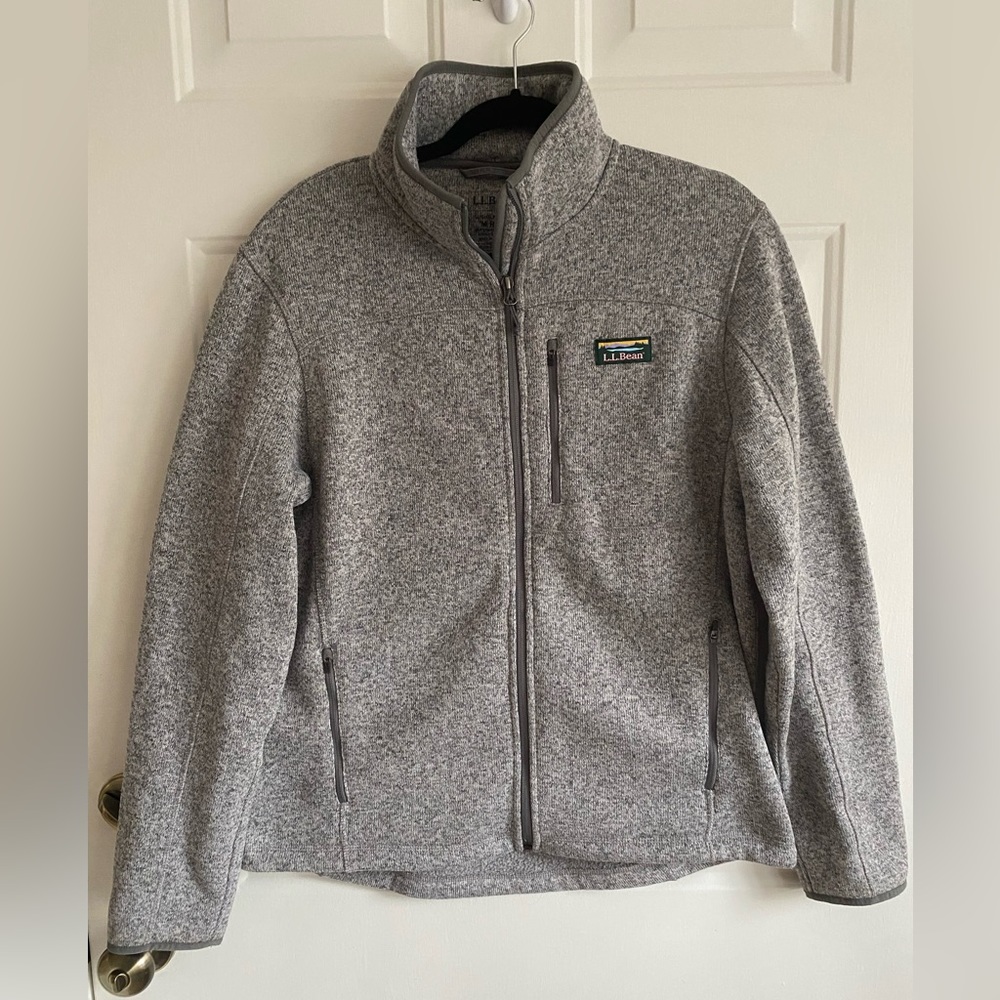 grey L.L.Bean fleece, men’s size M